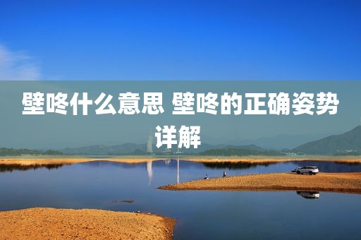壁咚什么意思 壁咚的正确姿势详解 