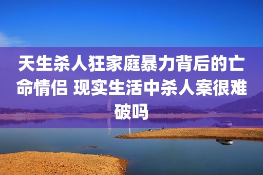 天生杀人狂家庭暴力背后的亡命情侣 现实生活中杀人案很难破吗