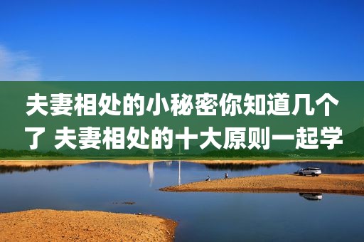 夫妻相处的小秘密你知道几个了 夫妻相处的十大原则一起学