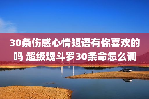 30条伤感心情短语有你喜欢的吗 超级魂斗罗30条命怎么调
