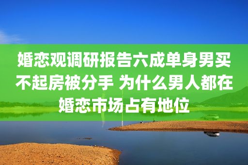 婚恋观调研报告六成单身男买不起房被分手 为什么男人都在婚恋市场占有地位