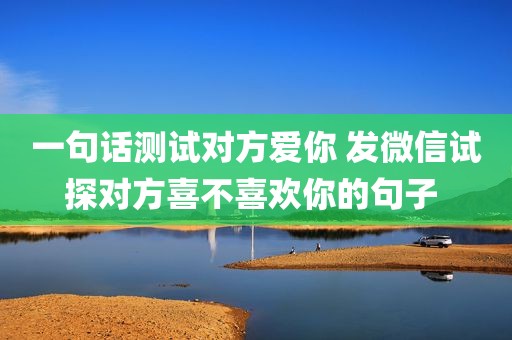 一句话测试对方爱你 发微信试探对方喜不喜欢你的句子 