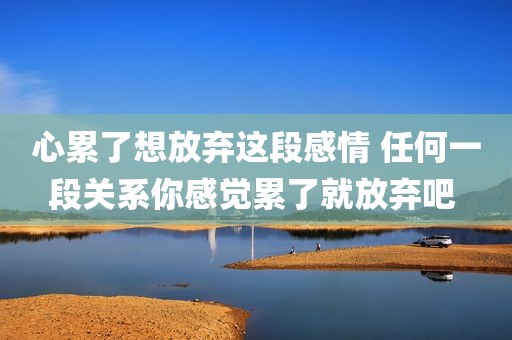 心累了想放弃这段感情 任何一段关系你感觉累了就放弃吧 