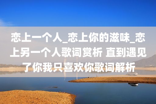 恋上一个人_恋上你的滋味_恋上另一个人歌词赏析 直到遇见了你我只喜欢你歌词解析