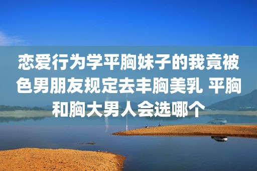 恋爱行为学平胸妹子的我竟被色男朋友规定去丰胸美乳 平胸和胸大男人会选哪个