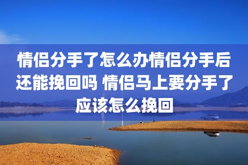 情侣分手了怎么办情侣分手后还能挽回吗 情侣马上要分手了应该怎么挽回