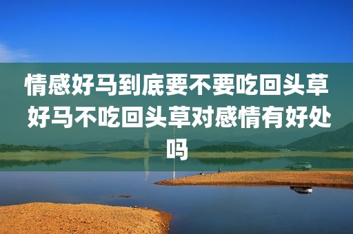 情感好马到底要不要吃回头草 好马不吃回头草对感情有好处吗