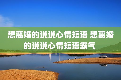 想离婚的说说心情短语 想离婚的说说心情短语霸气 