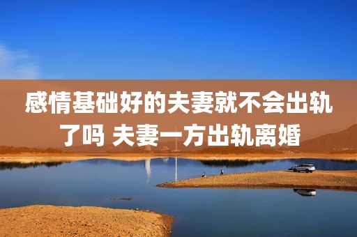 感情基础好的夫妻就不会出轨了吗 夫妻一方出轨离婚