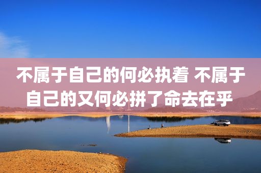 不属于自己的何必执着 不属于自己的又何必拼了命去在乎 