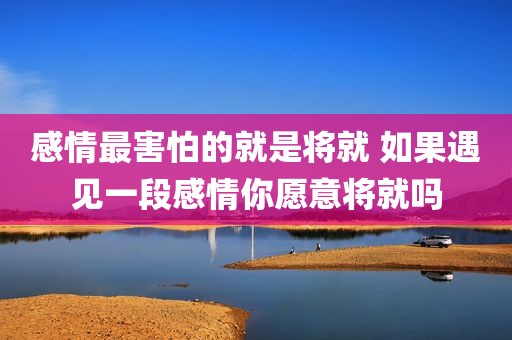 感情最害怕的就是将就 如果遇见一段感情你愿意将就吗