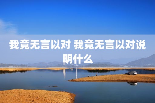 我竟无言以对 我竟无言以对说明什么