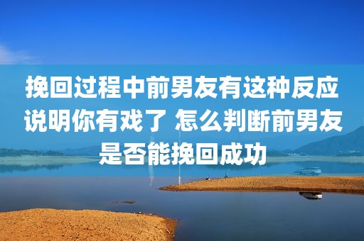 挽回过程中前男友有这种反应说明你有戏了 怎么判断前男友是否能挽回成功