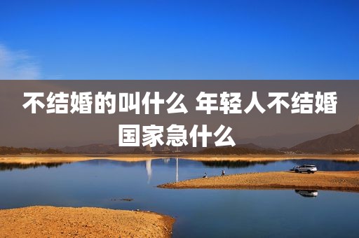 不结婚的叫什么 年轻人不结婚国家急什么 