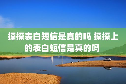 探探表白短信是真的吗 探探上的表白短信是真的吗 