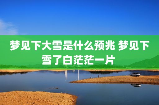 梦见下大雪是什么预兆 梦见下雪了白茫茫一片 