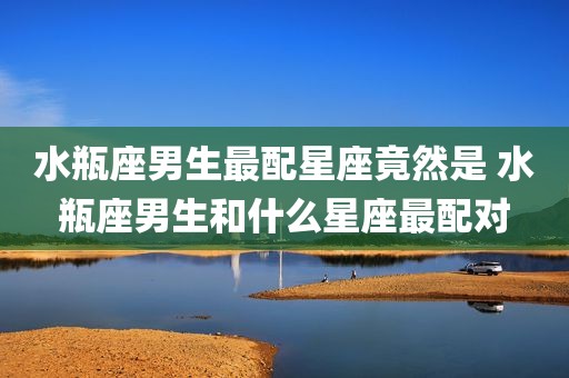 水瓶座男生最配星座竟然是 水瓶座男生和什么星座最配对
