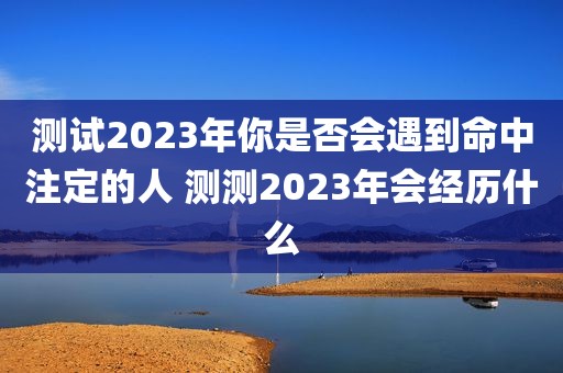 测试2023年你是否会遇到命中注定的人 测测2023年会经历什么