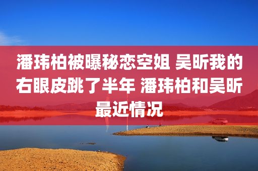 潘玮柏被曝秘恋空姐 吴昕我的右眼皮跳了半年 潘玮柏和吴昕最近情况