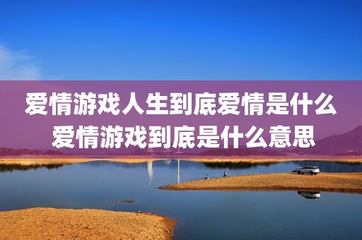 爱情游戏人生到底爱情是什么 爱情游戏到底是什么意思