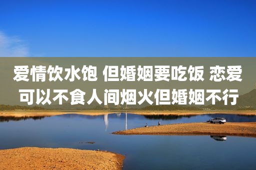 爱情饮水饱 但婚姻要吃饭 恋爱可以不食人间烟火但婚姻不行
