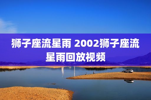 狮子座流星雨 2002狮子座流星雨回放视频