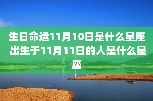 生日命运11月10日是什么星座 出生于11月11日的人是什么星座