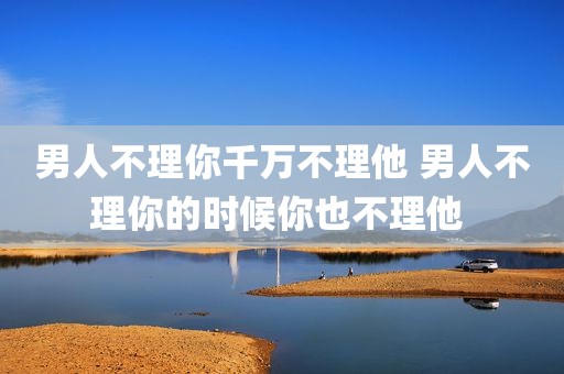 男人不理你千万不理他 男人不理你的时候你也不理他 