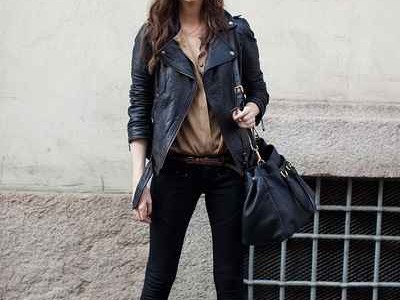 皮衣搭配鞋子秘诀大放送 让你酷炫出门不踩雷