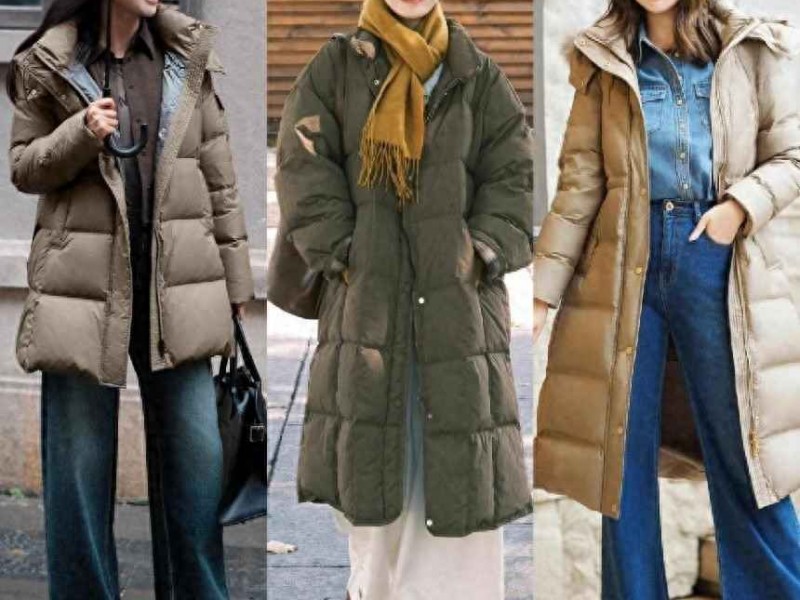 冬日女性穿搭指南：羽绒服+阔腿裤与大衣+卫衣的时尚组合