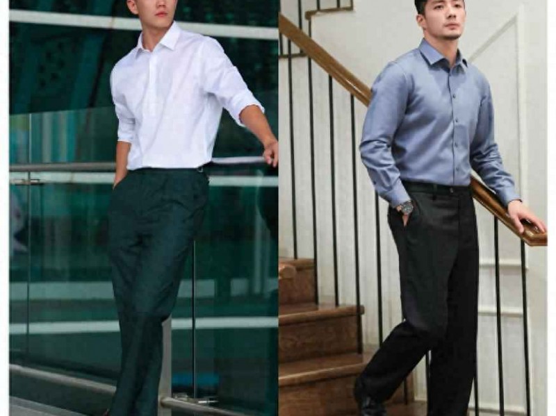 衬衫男生穿衣搭配：建议男人穿衬衫别配小脚裤、牛仔裤，换成这3种更绅士高级