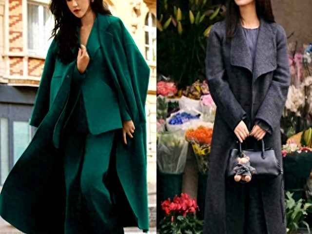 冬天穿衣搭配明星：朱珠的冬季打扮启示，大衣不配鲨鱼裤和休闲鞋更得体