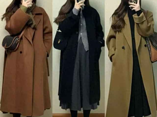 秋季温柔穿搭：呢子大衣配裙子全攻略