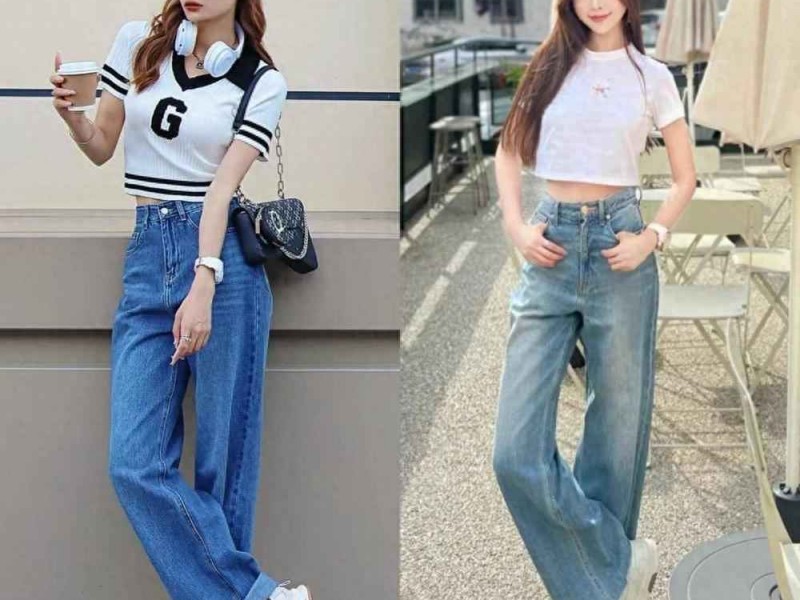 夏季高级感穿搭秘籍：T恤+阔腿裤，轻松穿出时髦显瘦范儿！