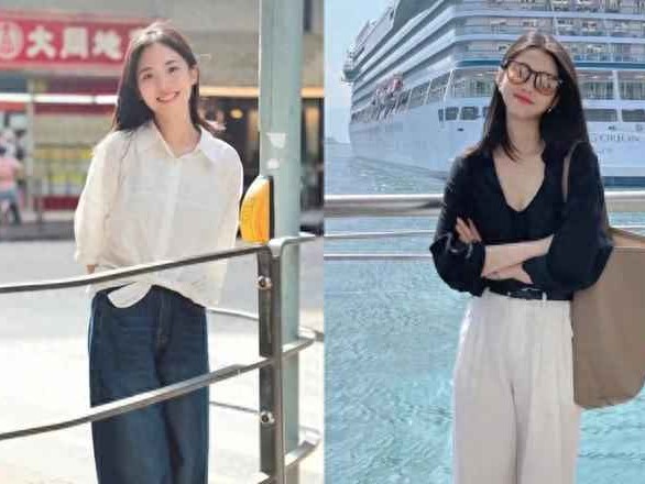 香港街拍潮流揭秘：阔腿裤与平底鞋的简约高级穿搭术