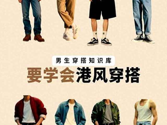 潮男明星穿衣搭配图片 男生穿搭知识库：九套港风Look，照着穿就对了