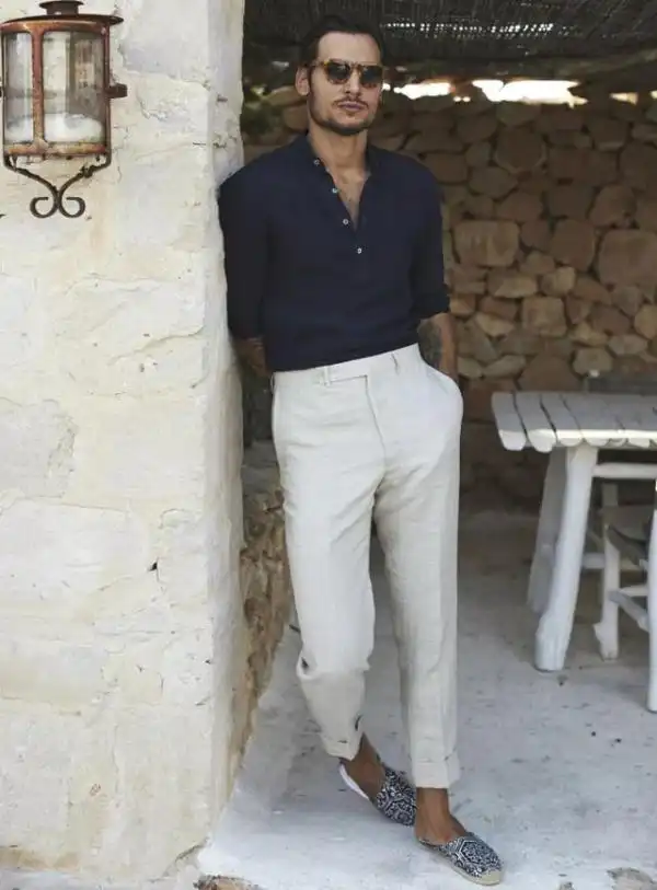 矮胖男士夏季穿搭攻略:裤子搭配显高瘦技巧 上短下长实际应用