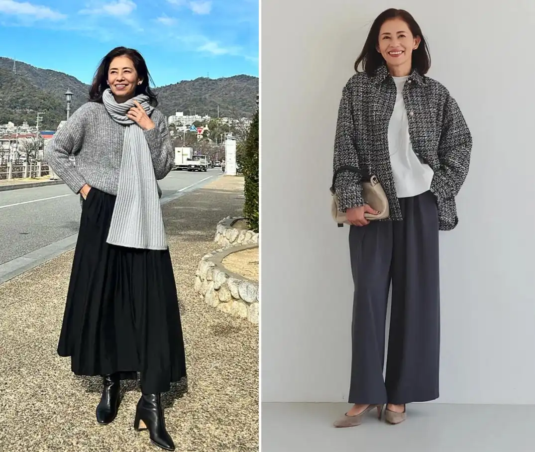 胖女孩秋季穿搭秘诀：50+女人告别土气，这4种搭配优雅又时髦